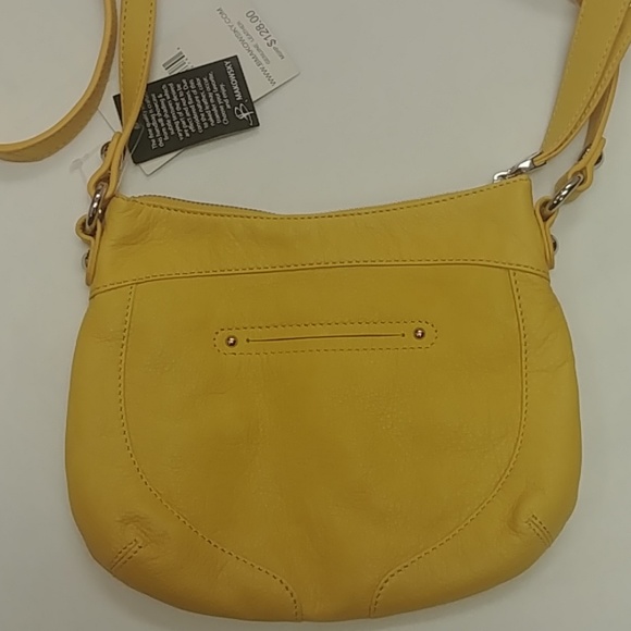 B. Makowsky Mustard Yellow Crossbody Bag - Picture 7 of 9